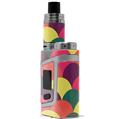 Skin Decal Wrap for Smok AL85 Alien Baby Brushed Cirlces Multi Dark VAPE NOT INCLUDED