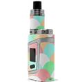 Skin Decal Wrap for Smok AL85 Alien Baby Brushed Cirlces Multi Light VAPE NOT INCLUDED
