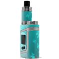 Skin Decal Wrap for Smok AL85 Alien Baby Bokeh Butterflies Neon Teal VAPE NOT INCLUDED