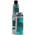 Skin Decal Wrap for Smok AL85 Alien Baby Bokeh Hearts Neon Teal VAPE NOT INCLUDED