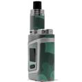 Skin Decal Wrap for Smok AL85 Alien Baby Bokeh Hearts Seafoam Green VAPE NOT INCLUDED