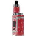 Skin Decal Wrap for Smok AL85 Alien Baby Hearts Red On White VAPE NOT INCLUDED