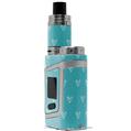 Skin Decal Wrap for Smok AL85 Alien Baby Hearts Teal VAPE NOT INCLUDED