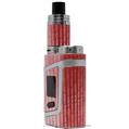 Skin Decal Wrap for Smok AL85 Alien Baby Binary Rain Red VAPE NOT INCLUDED