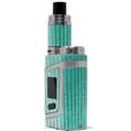 Skin Decal Wrap for Smok AL85 Alien Baby Binary Rain Teal VAPE NOT INCLUDED