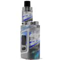 Skin Decal Wrap for Smok AL85 Alien Baby ZaZa Blue VAPE NOT INCLUDED