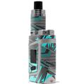 Skin Decal Wrap for Smok AL85 Alien Baby Baja 0032 Neon Teal VAPE NOT INCLUDED