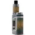 Skin Decal Wrap for Smok AL85 Alien Baby Exotic Wood White Oak Burl Burst Deep Blue VAPE NOT INCLUDED