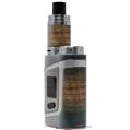 Skin Decal Wrap for Smok AL85 Alien Baby Exotic Wood Pommele Sapele Burst Deep Blue VAPE NOT INCLUDED