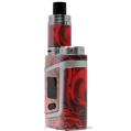 Skin Decal Wrap compatible with Smok AL85 Alien Baby Liquid Metal Chrome Red VAPE NOT INCLUDED
