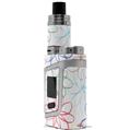 Skin Decal Wrap for Smok AL85 Alien Baby Kearas Flowers on White VAPE NOT INCLUDED