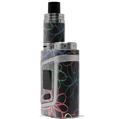 Skin Decal Wrap for Smok AL85 Alien Baby Kearas Flowers on Black VAPE NOT INCLUDED