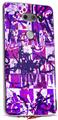 Skin Decal Wrap for LG V30 Purple Checker Graffiti