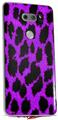 Skin Decal Wrap for LG V30 Purple Leopard