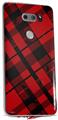 Skin Decal Wrap for LG V30 Red Plaid