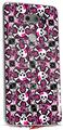 Skin Decal Wrap for LG V30 Splatter Girly Skull Pink