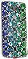 Skin Decal Wrap for LG V30 Splatter Girly Skull Rainbow