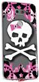 Skin Decal Wrap for LG V30 Pink Bow Skull