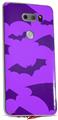 Skin Decal Wrap for LG V30 Deathrock Bats Purple