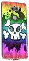 Skin Decal Wrap for LG V30 Cartoon Skull Rainbow