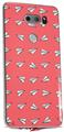 Skin Decal Wrap for LG V30 Paper Planes Coral