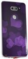 Skin Decal Wrap for LG V30 Bokeh Hearts Purple