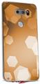 Skin Decal Wrap for LG V30 Bokeh Hex Orange