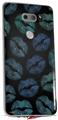 Skin Decal Wrap for LG V30 Blue Green And Black Lips