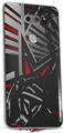 Skin Decal Wrap for LG V30 Baja 0023 Red