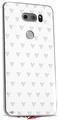 Skin Decal Wrap for LG V30 Hearts Light Green