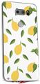 Skin Decal Wrap for LG V30 Lemon Leaves White