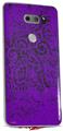 Skin Decal Wrap for LG V30 Folder Doodles Purple
