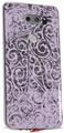 Skin Decal Wrap for LG V30 Folder Doodles Lavender