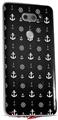 Skin Decal Wrap for LG V30 Nautical Anchors Away 02 Black