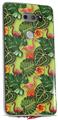 Skin Decal Wrap for LG V30 Famingos and Flowers Sage Green