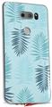 Skin Decal Wrap for LG V30 Palms 01 Blue On Blue