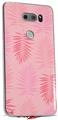 Skin Decal Wrap for LG V30 Palms 01 Pink On Pink