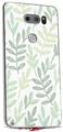 Skin Decal Wrap for LG V30 Watercolor Leaves White