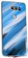 Skin Decal Wrap for LG V30 Paint Blend Blue