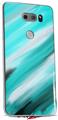 Skin Decal Wrap for LG V30 Paint Blend Teal