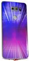 Skin Decal Wrap for LG V30 Bent Light Blueish