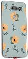 Skin Decal Wrap for LG V30 Poppy Orange Light Blue