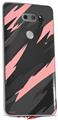 Skin Decal Wrap for LG V30 Jagged Camo Pink