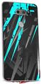 Skin Decal Wrap for LG V30 Baja 0014 Neon Teal