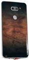 Skin Decal Wrap for LG V30 Exotic Wood Waterfall Bubinga Burst Deep Blue