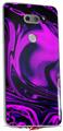 Skin Decal Wrap compatible with LG V30 Liquid Metal Chrome Purple