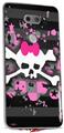 Skin Decal Wrap for LG V30 Pink Bow Skull