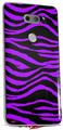 Skin Decal Wrap for LG V30 Purple Zebra