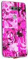 Skin Decal Wrap for LG V30 Pink Plaid Graffiti