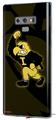 Decal style Skin Wrap compatible with Samsung Galaxy Note 9 Iowa Hawkeyes Herky on Black